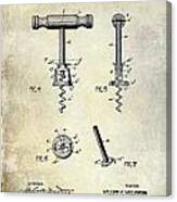 Corkscrew Patent 1897 Canvas Print