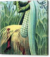 Corn, Bufford Vegetable Card, 1887 Canvas Print
