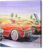 Corvette Show Canvas Print