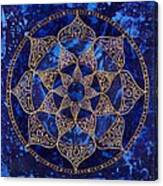 Cosmic Blue Lotus Canvas Print