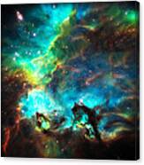 Cosmic Cradle 1 Star Cluster Ngc 2074 Canvas Print