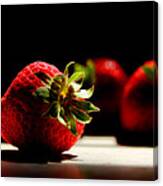 Countertop Strawberries Canvas Print