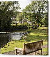 Country Bench Canvas Print