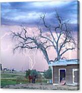 Country Horses Riders On The Storm Canvas Print