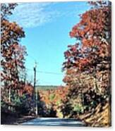 Country Road In Western Ri Canvas Print