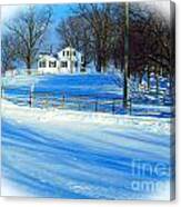 Country Snowscape Canvas Print