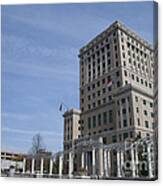 County Courthouse Pack Square Canvas Print