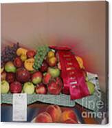 County Fair Fruit Prize 4 Canvas Print