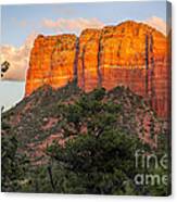 Courthouse Butte Sunset Sedona Arizona Canvas Print