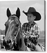 #cowboy #canon #bestoftheday #horse Canvas Print