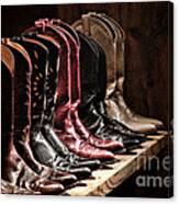 Cowgirl Boots Collection Canvas Print