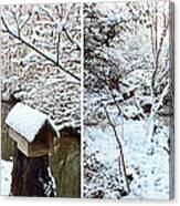 Creekside Snow In Stereo Canvas Print