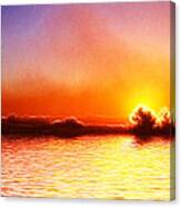 Cromer Sunrise Fractals Canvas Print