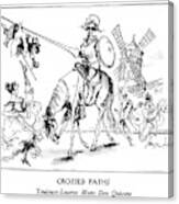 Crossed Paths
Toulouse-lautrec Meets Don Quixote Canvas Print