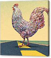 Crossing Chicken Canvas Print