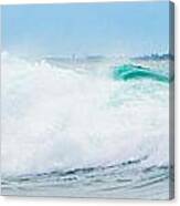 Crystal Blue Waves Canvas Print