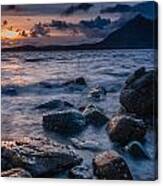 Cuillin Hills Sunset At Elgol Isle Of Skye Canvas Print