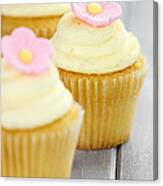 Cupcakes In A Row Canvas Print