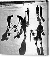 Curling At St. Moritz Canvas Print