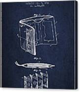 Currency Package Patent From 1932 - Navy Blue Canvas Print