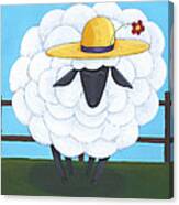 Cute Sheep Nursery Art Canvas Print