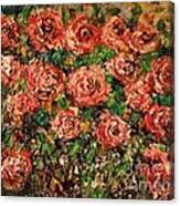 Dancing Red Roses Canvas Print