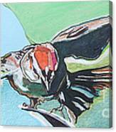 Dancing Sparrow Canvas Print
