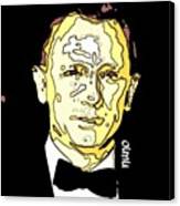 Daniel Craig James Bons 007 #cartoon Canvas Print