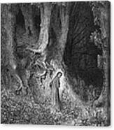 Dante's Inferno, The Gloomy Wood Canvas Print