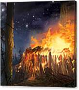Darth Vader's Funeral Pyre Canvas Print