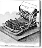 Daugherty Typewriter, 1895 Canvas Print