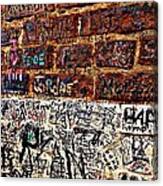 D'bronx Brick Wall Graffiti Canvas Print