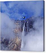 Dc3 Overflying Angel Falls Venezuela Canvas Print