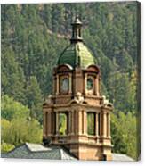 Deadwood Dome Above The Rooftops Canvas Print