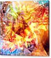 Death Of A Dahlia Abstracted, A Canvas Print