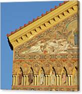 Decorations On The Facade Of Amalfi Canvas Print