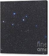 Delphinus Constellation On A Hazy Night Canvas Print