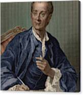 Denis Diderot, French Encyclopedist Canvas Print