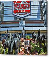 Denver Broncos Mile High Stadium 3 Canvas Print