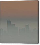 Denver Morning Fog Canvas Print