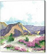 At Home In The Bloomin' Desert Canvas Print