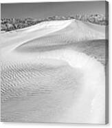 Desert Sand Dunes No 2 Of 3 In Black And White. Canvas Print