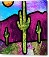 Desert Stained Glass Canvas Print