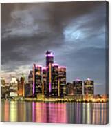 Detroit Cityscape Canvas Print