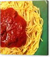 #dinner @shescreamschance #spaghetti Canvas Print