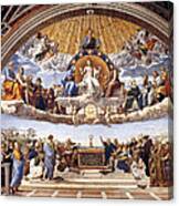 Disputation Of The Eucharist Canvas Print