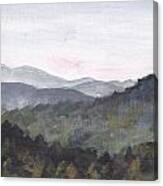 Distant Hills Canvas Print