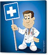 Doctor Cartoon Man Hospital Sign Digital Art by Frank Ramspott - Pixels