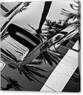 Dodge Viper Hood Emblem -0376bw Canvas Print