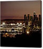 Dodger Stadium At Dusk Canvas Print